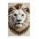 Washable White Lion Big Cats Area Rug