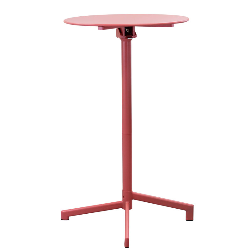 Acherman Round Outdoor Dining Table - 60 cm W 70 cm D, 102cm H x 60cm L x 60cm W, Red