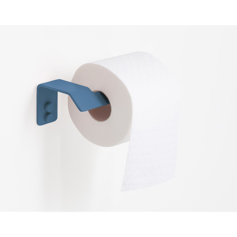 Porte-papier hygiénique mince sans couvercle, Bleu