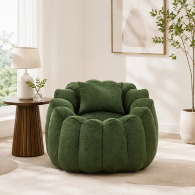 Pouf poire pour adultes, pouf poire une place à motif floral, canapé de sol ultra doux en fausse fourrure, fauteuil de lecture surdimensionné pour salon, chambre, bureau