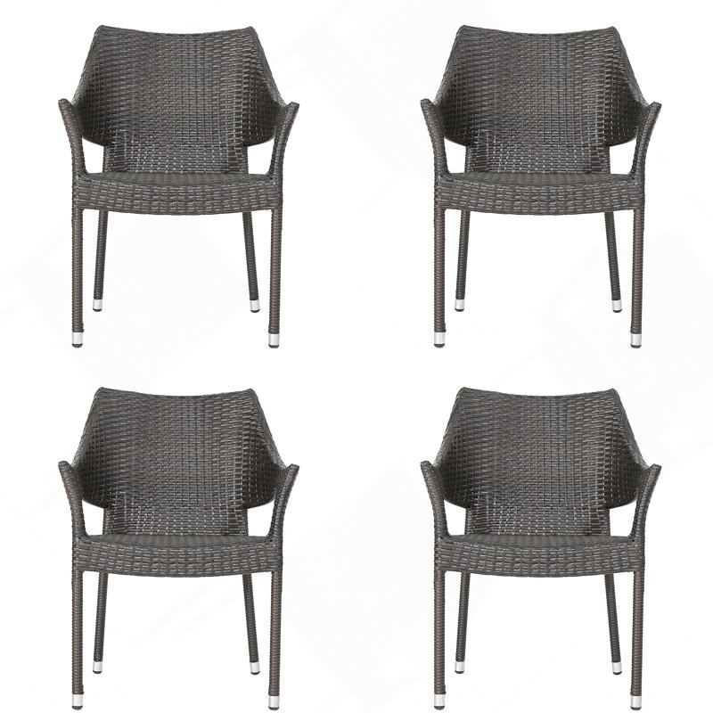 Chaise d'extérieur en résine, 52637,00MBRN KD MP4, 4, Brun