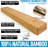 Zulay Kitchen 1 Piece Bamboo Wood Magnetic Knife Holder