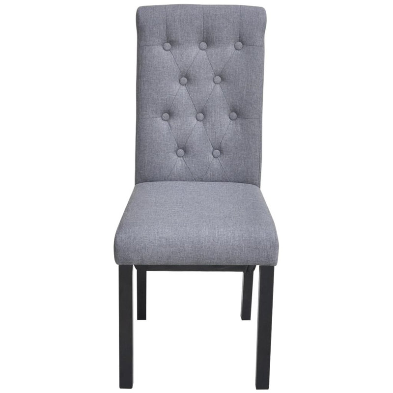 Tissu de chaises de salle à manger, Gris foncé