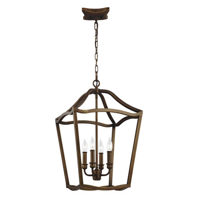 Varnum 4 - Light Brass Lantern Pendant