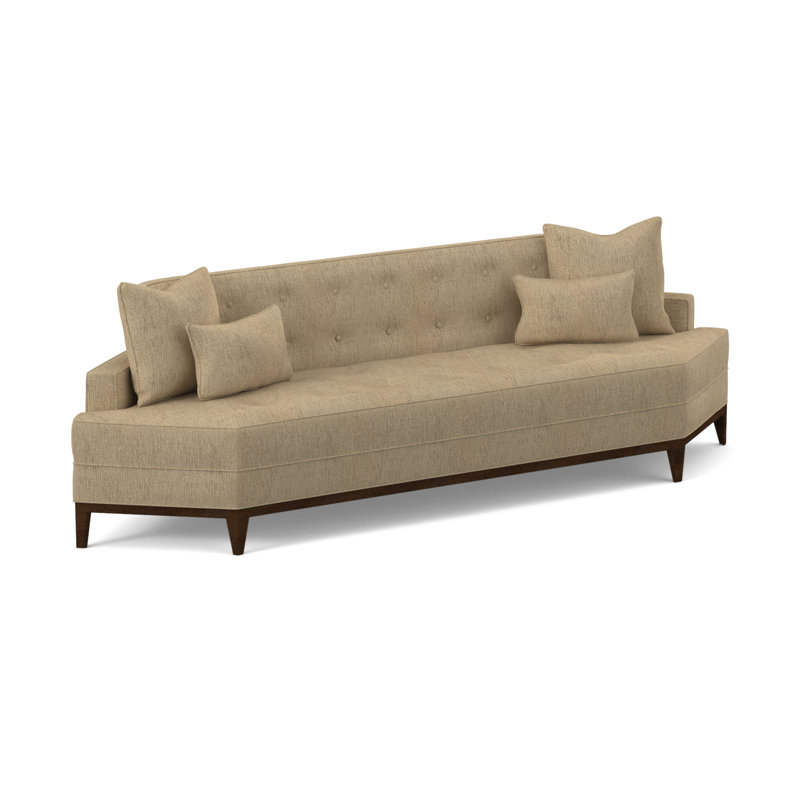 Perspective Sofa, American Walnut, Kinsley Sky Viscose