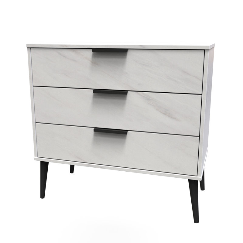 Turah 77cm W 3 - Drawer Chest of Drawers