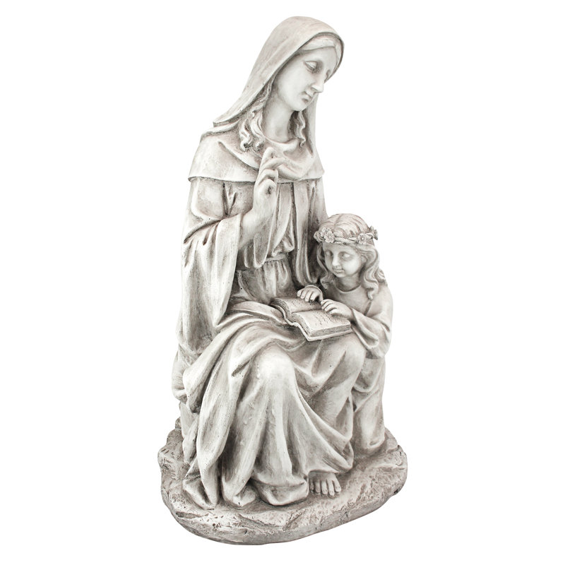 Statue de Sainte-Anne avec la jeune Marie, mère de Jésus