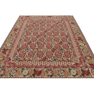 One-of-a-Kind 7'7" x 9'6" Area Rug in Black/Red/Beige