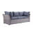 PATIO SECTIONAL SOFA & COCKTAIL TABLE
