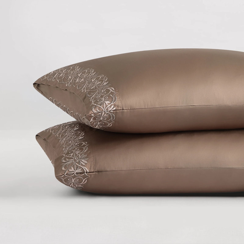 Ariane Pillowcase Set, King, Ivory