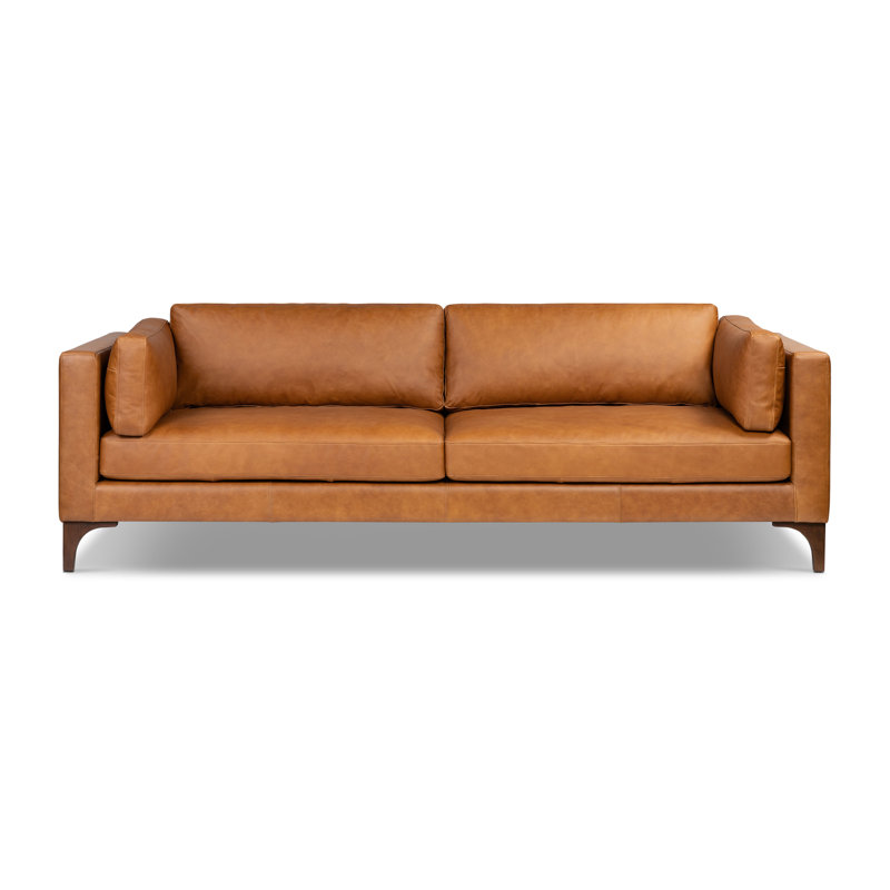 Argan 93'' Full-Grain Genuine Italian Leather Sofa