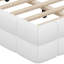 Très grand lit plateforme tapissier, lit plateforme en tissu molletonné avec tête de lit moelleuse-1057594340