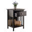 Table de bout en bois massif Gu