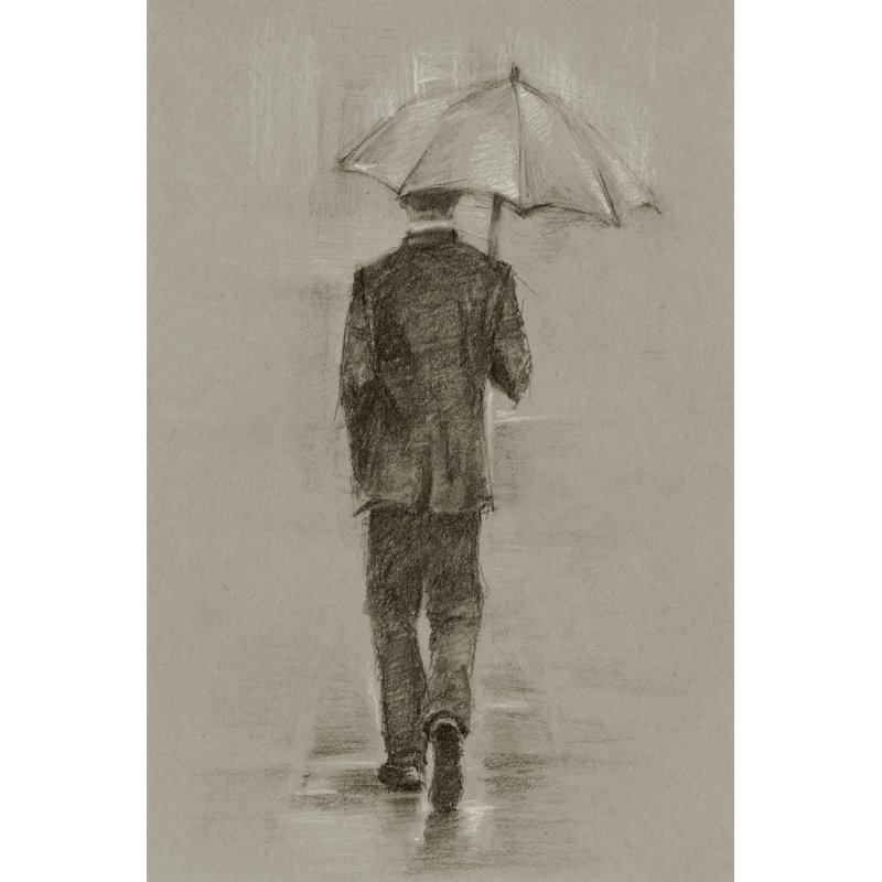 Rainy Day Rendezvous II by Ethan Harper - Print, 91cm H x 61cm W, Wrapped Canvas