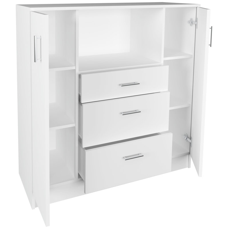 Seretha 110cm Kitchen Pantry, White