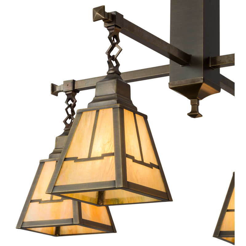 Valley View Mission 4 - Light Antique Brass Unique/Statement Pendant