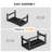 Black HDPE Patio Side Table