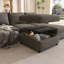 Canapé modulaire convertible modulaire avec rangement - Combinaisons de tissus flexibles, conception de canapé-lit pour le salon-246143520