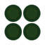 Christmas Berries Vegan Leather Round Pebble Placemat-535729858