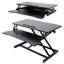 Convertisseur de bureau assis-debout avec plateau pour clavier - élévateur de bureau réglable H 19,5 po, bureau spacieux de 31,5 po pour ordinateur portable, écrans et travail de bureau-268439159