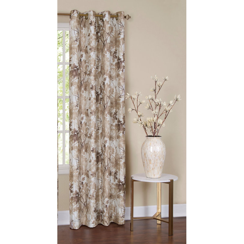 Blackout Curtain Single Panel, 50" W x 84" L, Tan