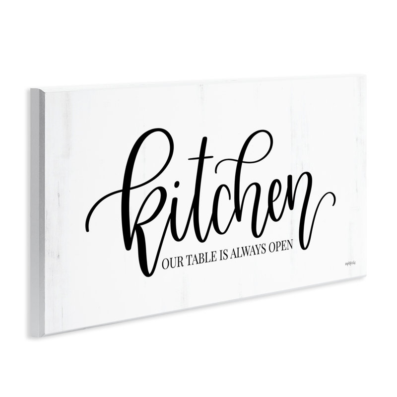«Kitchen Always Open», art mural sur bois par imperfect Dust