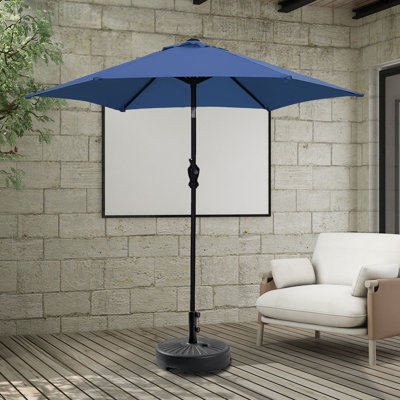 Parasol de marché 9 pi avec base Ehmann