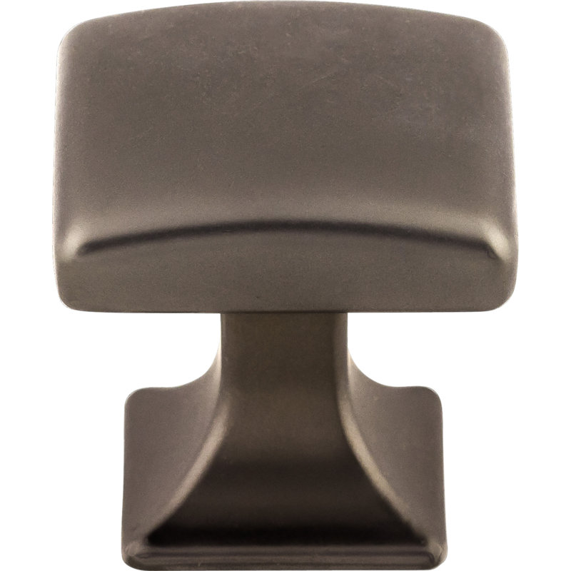 Contour 1 1/8" Length Square Knob, Ash Gray