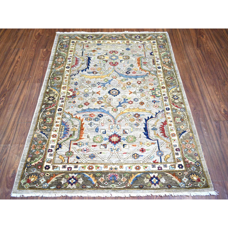 Transitional Hand Knotted Wool Oriental Area Rug