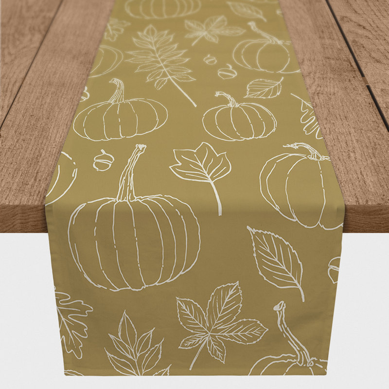 Chemin de table, Jaune, 72 po x 16 po