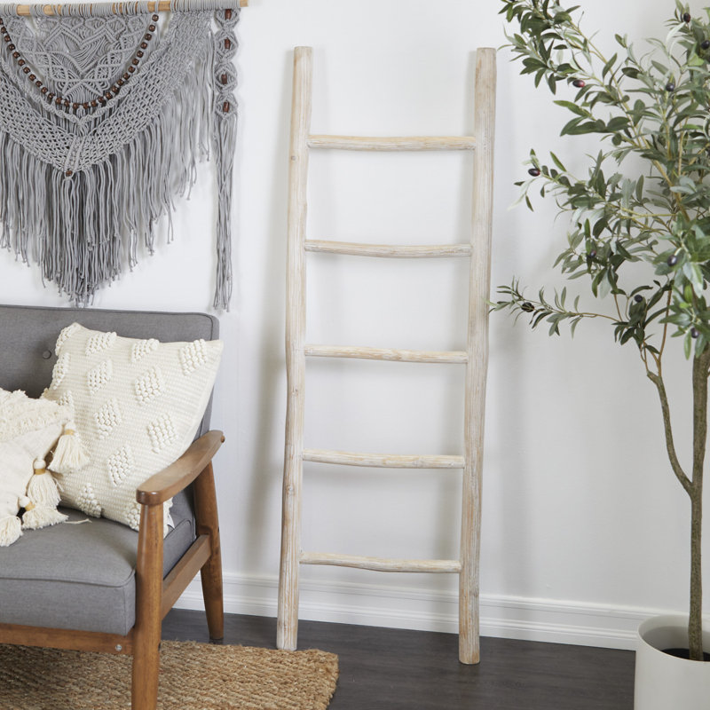 Teak Wood 5 ft Blanket Ladder