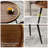 2-Piece Modern Round Coffee Table Set For Living Room,Easy Assembly Nesting Coffee Tables,Walnut Colour Circle End Side Tables For Bedroom Office Balcony Yard