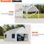 12 pi. L 20 pi. D Abri d'auto portatif-92520630