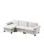 Canapé de luxe avec repose-pieds rembourré en chenille souple Living Furniture-129419119