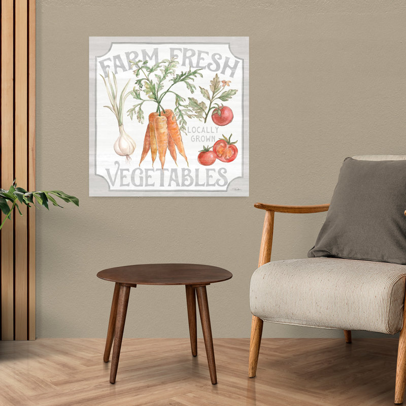 «Farm Fresh II», paysage abstrait, art mural, H 24 po x l 24 po