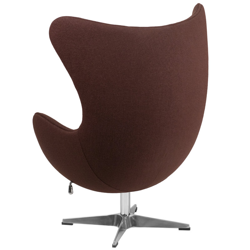 Fauteuil ballon pivotant 18 po Mankin, Brun