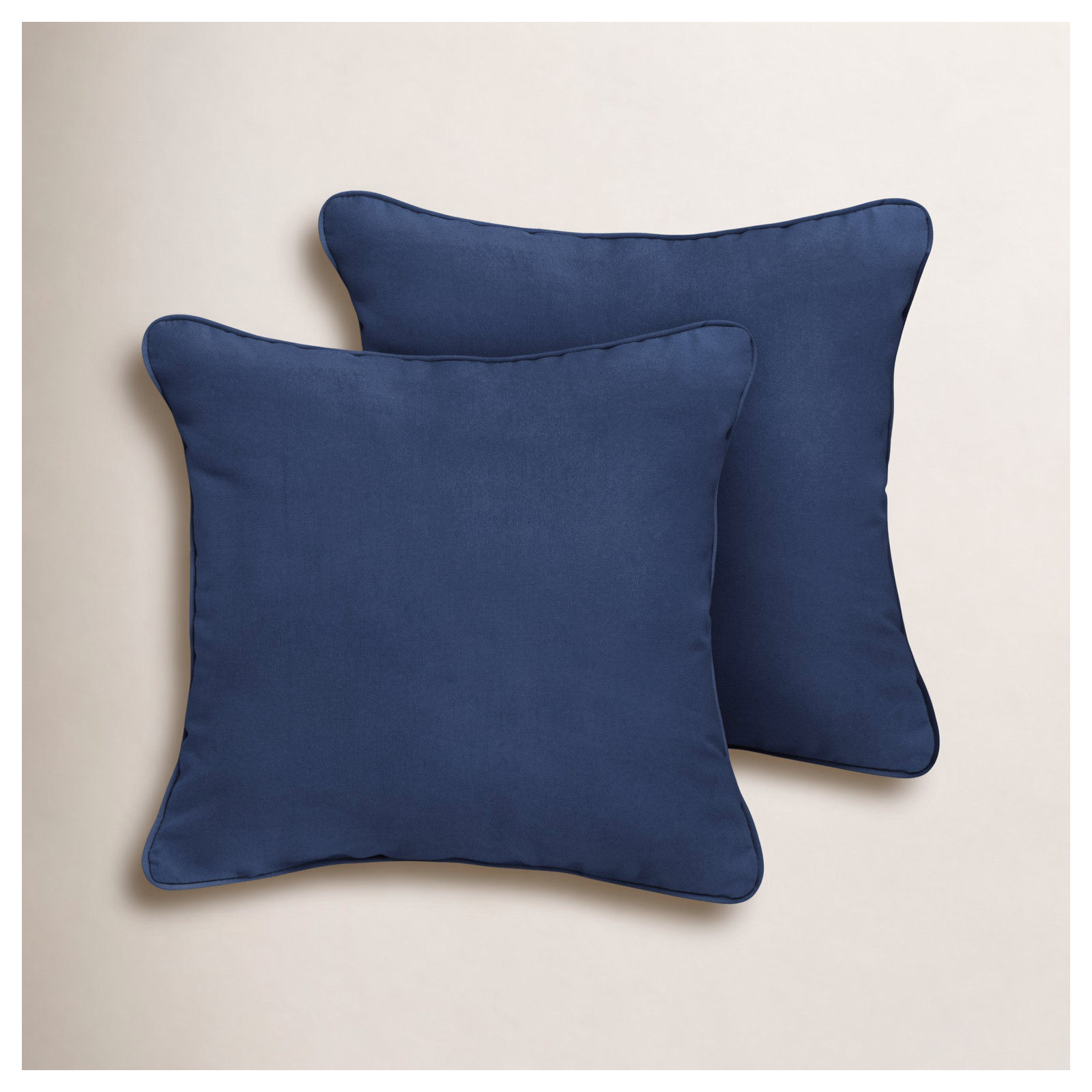 Erika Indoor/Outdoor Throw Pillow, 20"H x 20"W, Canvas Navy