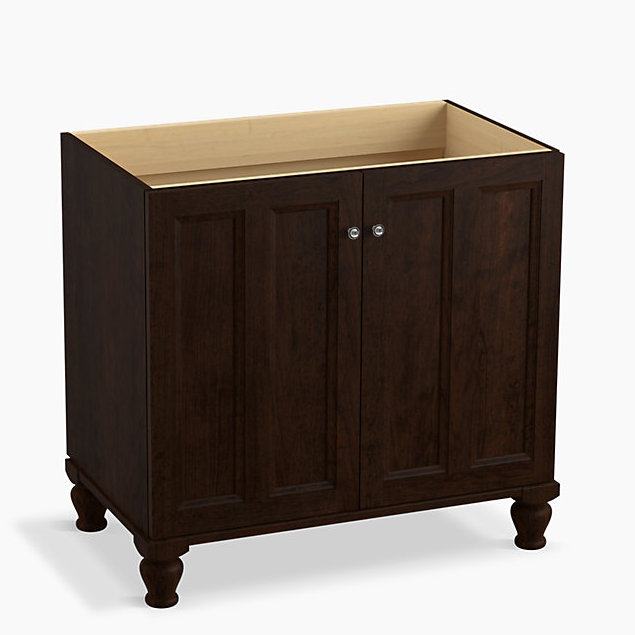 Base de meuble-lavabo 36 po Damask, Suède Claret, Only doors