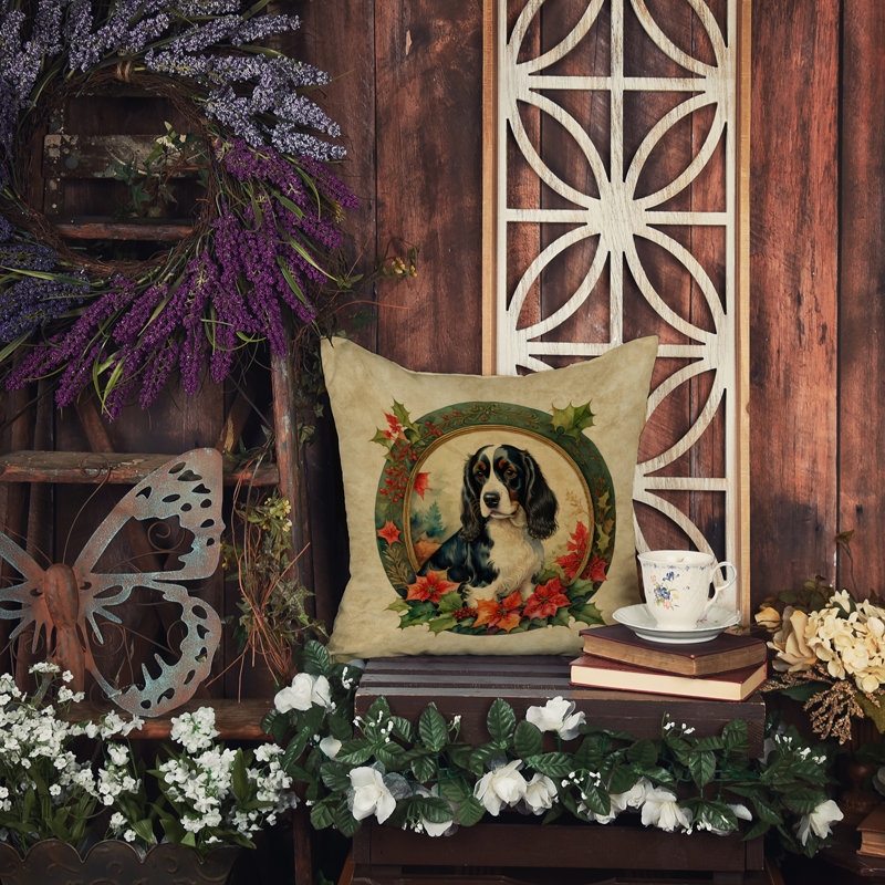 Coussin Christmas, 14 po x 14 po, Carré