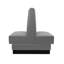 Six-Channel Double-Sided Restaurant Booth Seating - Dark Grey-117196499