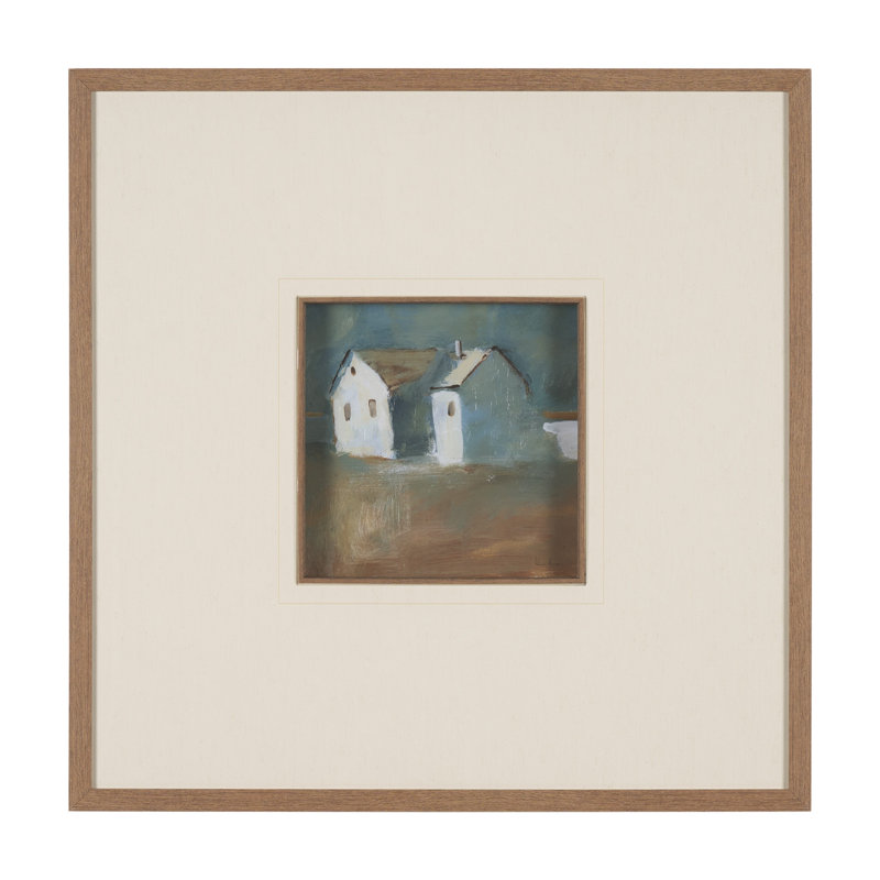 Structured View II By Studio A Hand Embellished Framed Art Print Matted Under Glass