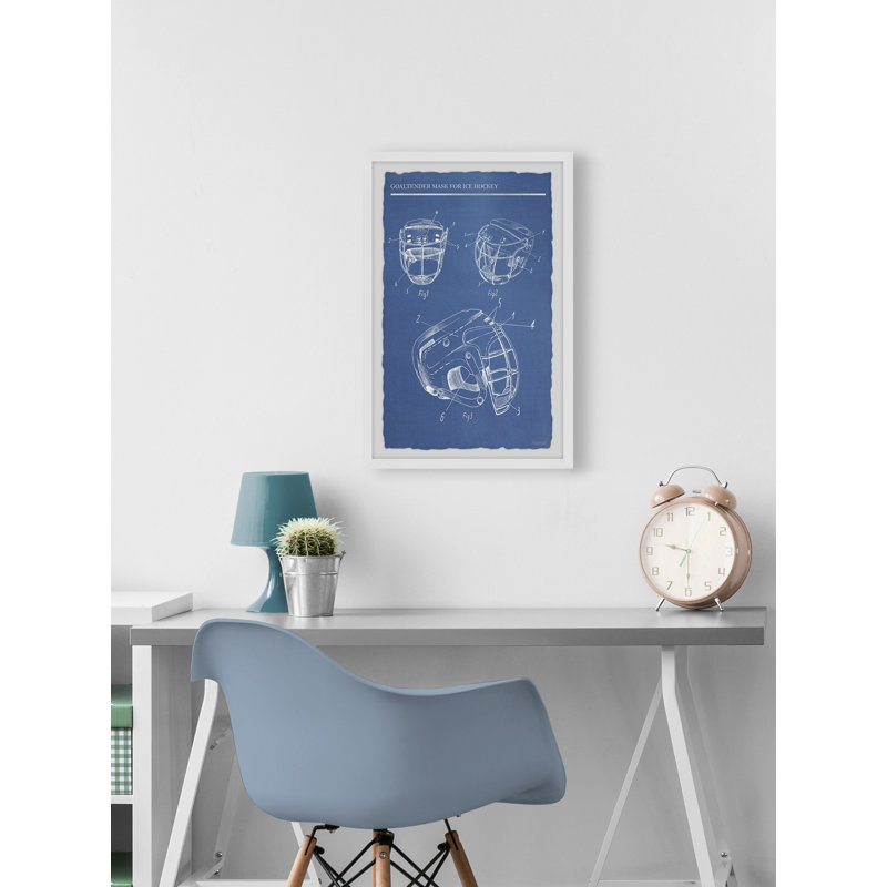 Root Wrapped Canvas Print, 61cm H x 41cm W, Blue, White