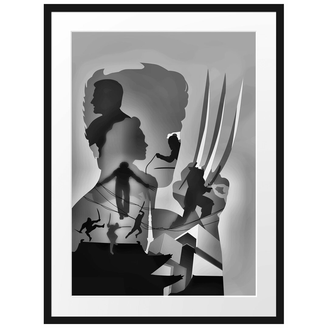 Gerahmtes Poster Wolverine