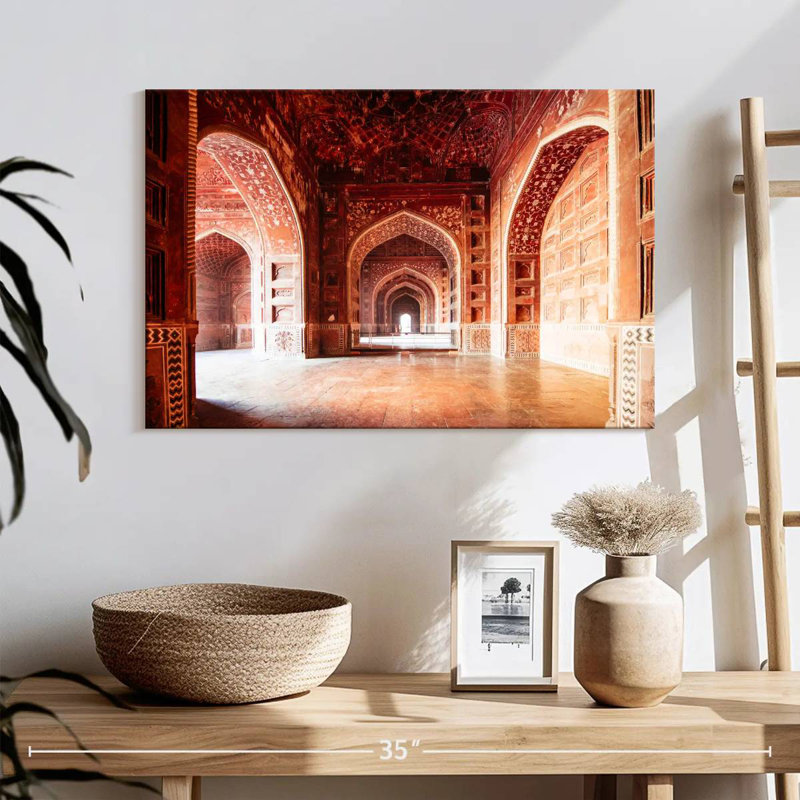 Exploring The Taj Mahal, 16" H x 24" W