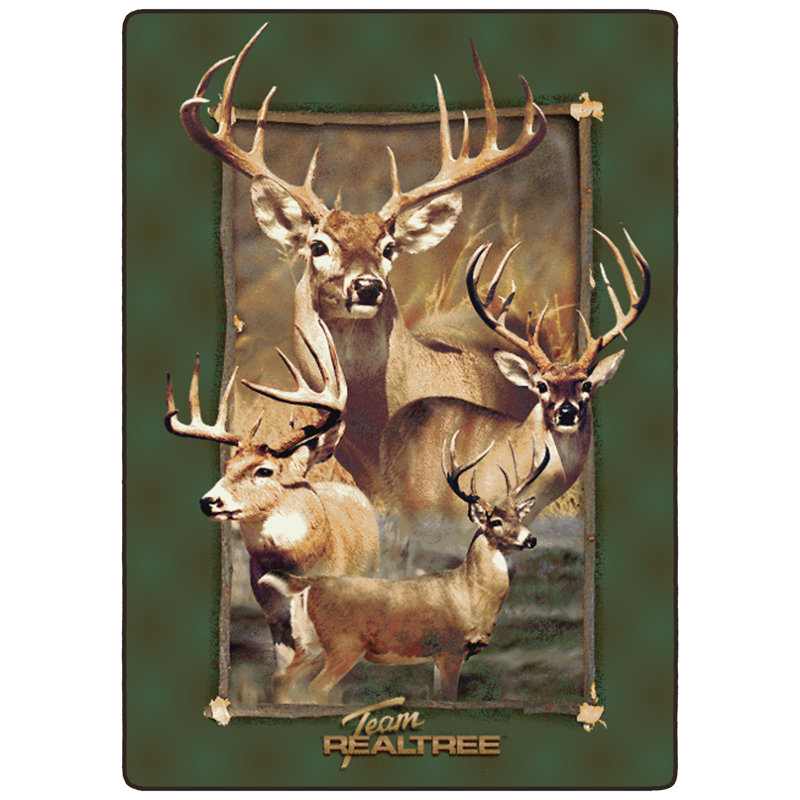 Realtree Buck, Rectangle 5'4" x 7'8"