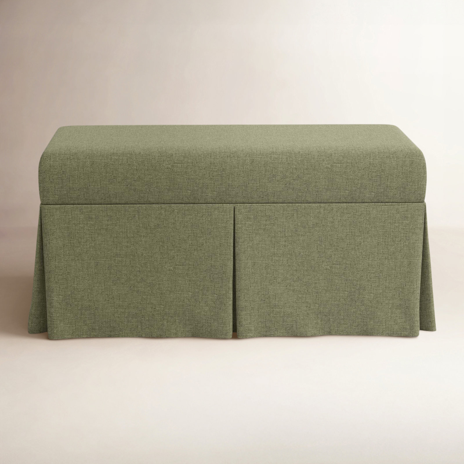 Wyatt Storage Bench, Zuma Laurel Textured Linen