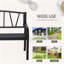 Ensemble de 2 chaises longues ajustables Outsunny