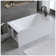 51'' Solid Surface Matte Tub, Freestanding Solid Surface Resin Stone Bathtub, Solid Surface Matte White Soaking Tub,Free Standing Tub With Overflow And Pop-Up Drain, Matte White