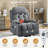 Power Lift Recliner Chair for Elderly, Electric Fabric Recliner with Heat & Massage Function, USB Charging Port, Side Pocket and Remote Control for Living Room-361299324