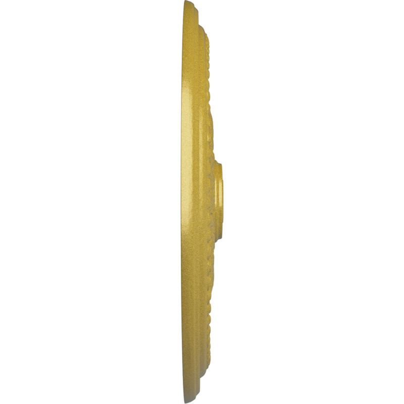 Médaillon de plafond Endfathane Fairfax, DO 29 7/8 po x P 1 3/8 po, finition craquelée en nuage peinte à la main